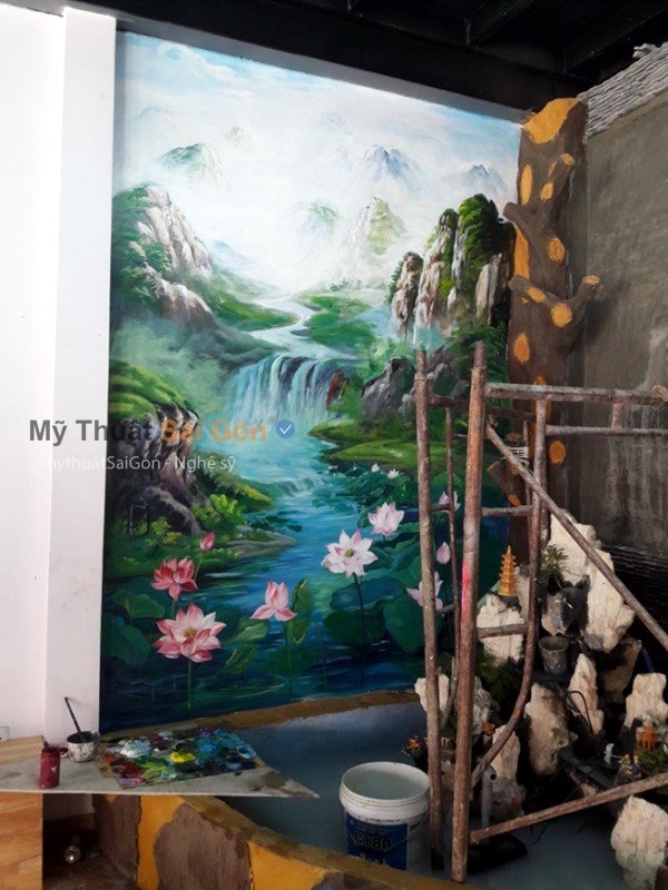 Tham khảo ngay những mẫu tranh vẽ tường trang trí quán cafe ở Nha Trang cực độc đáo
